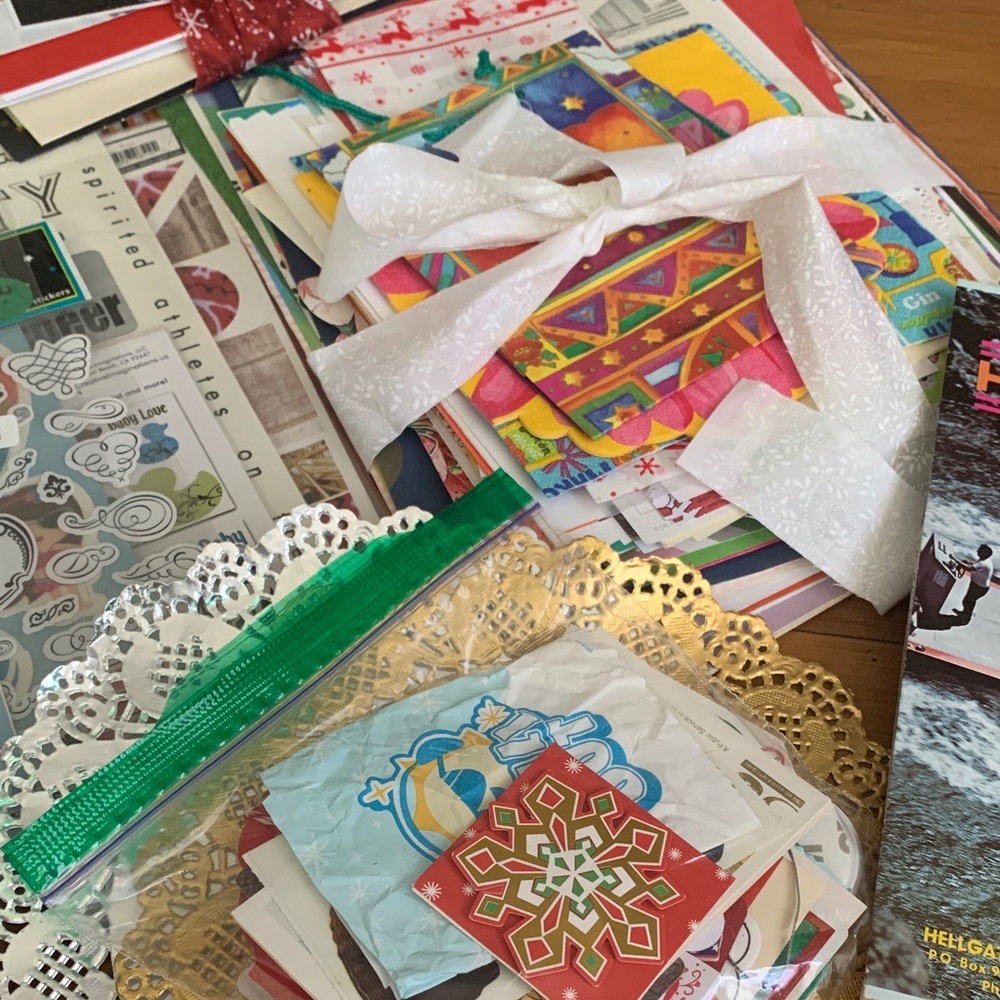 Junk journal paper sticker craft Supplies Set lot -6 Mystery Junk Journal Scrap